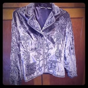 'Crushed Velvet' Blazer